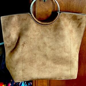 Suede Bracelet Bag - Chestnut